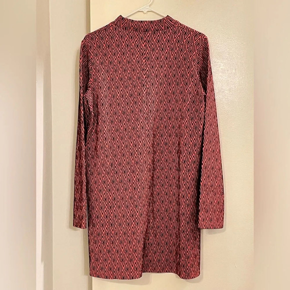 ZARA Jacquard Mock Neck Long Sleeve Dress - Picture 9 of 12